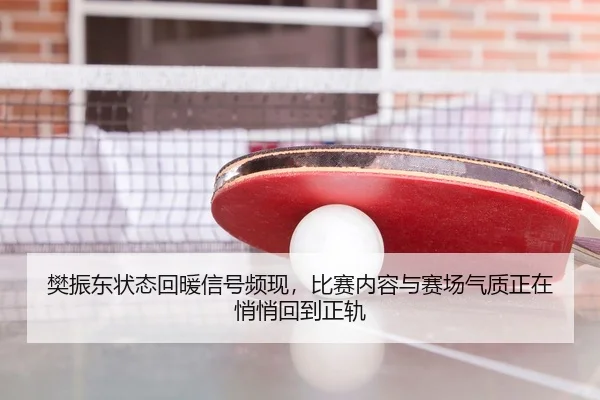 樊振东状态回暖信号频现，比赛内容与赛场气质正在悄悄回到正轨